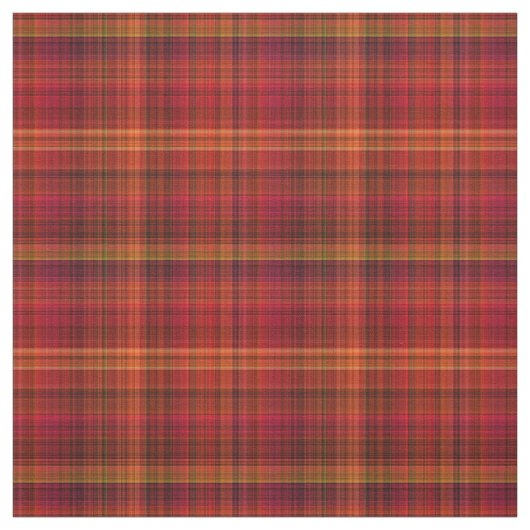 Fall Colors Red Gold Plays Fabric Pattern Stof (Swatch)