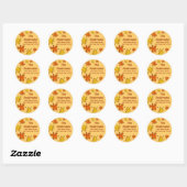 Fall Colors Ronde Sticker (Vel)