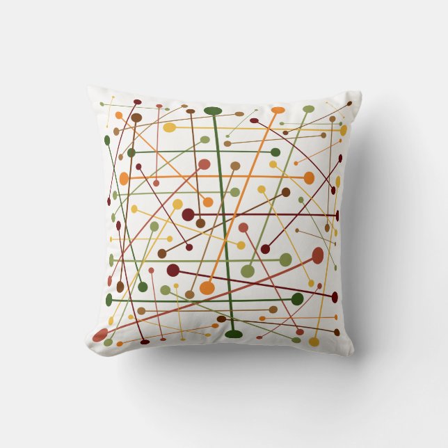 Fall Colors | Stippen en assen | Kussen (Voorkant)
