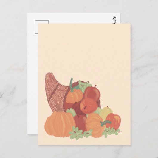 Fall Cornucopia Briefkaart (Voorkant / Achterkant)