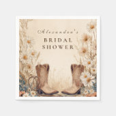 Fall Country Floral Bridal Shower Servet (Voorkant)