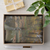 Fall Creek met reflectie in Laurel Hill Park Tissuepapier (Geschenk)