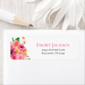 Fall Dahlias Return Address Labels (Insitu)