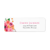 Fall Dahlias Return Address Labels (Voorkant)