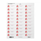 Fall Dahlias Return Address Labels (Full Sheet)