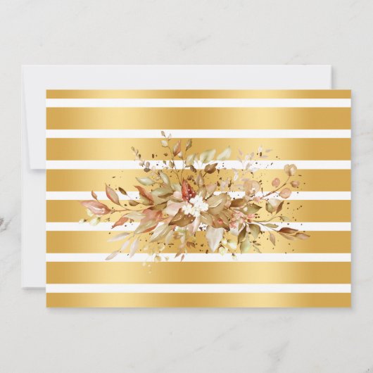 Fall Eucalyptus Bubbles & Brews Rehearsal Dinner Kaart (Achterkant)