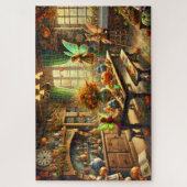 Fall Fairies Enchanting Kitchen Gathering Puzzle Legpuzzel (Verticaal)
