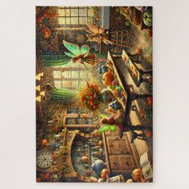 Fall Fairies Enchanting Kitchen Gathering Puzzle Legpuzzel