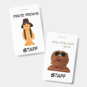 Fall Falldom Staff ID Badge  (Voor- en achterkant)