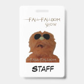 Fall Falldom Staff ID Badge  (Achterkant)