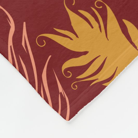 Fall Feathers Fleece Deken (Hoek)