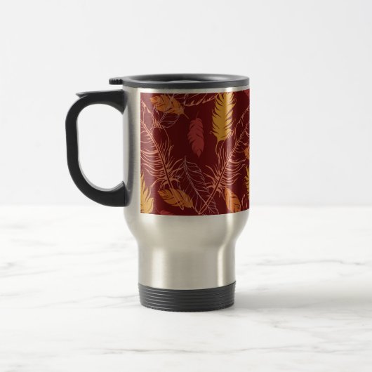 Fall Feathers Travel Mug Reisbeker (Links)