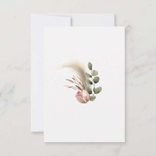 Fall Floral Maid of Honor Proposal Photo Card Kaart (Achterkant)