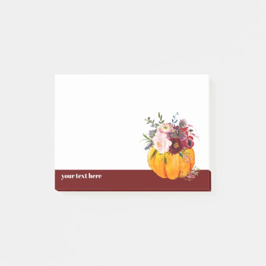 fall, floral, pumpkin notes (Voorkant)