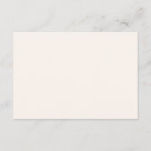 Fall Floral Rustic Baby Shower Diaper Raffle  Informatiekaartje (Achterkant)