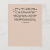 Fall Floral Wedding - Burgundy Orange BUDGET Flyer (Achterkant)