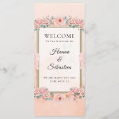 Fall Floral  Wedding Menu (Achterkant)