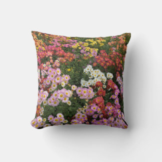 Fall Flowers pillow, orange, yellow, pink daisies Kussen