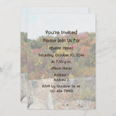 Fall Foliage Along Rock Cliff Nature  Kaart (Voorkant / Achterkant)