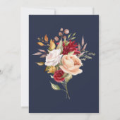 Fall Foliage Autumn Navy Blue Surprise Birthday Kaart (Achterkant)