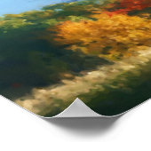 Fall Foliage Nature Photo Painting Poster (Hoek)