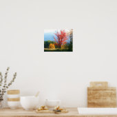 Fall Foliage Nature Photo Painting Poster (Keuken)