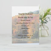 Fall Foliage Pond Nature  Kaart (Staand voorkant)