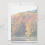Fall Foliage Pond Nature  Kaart (Achterkant)