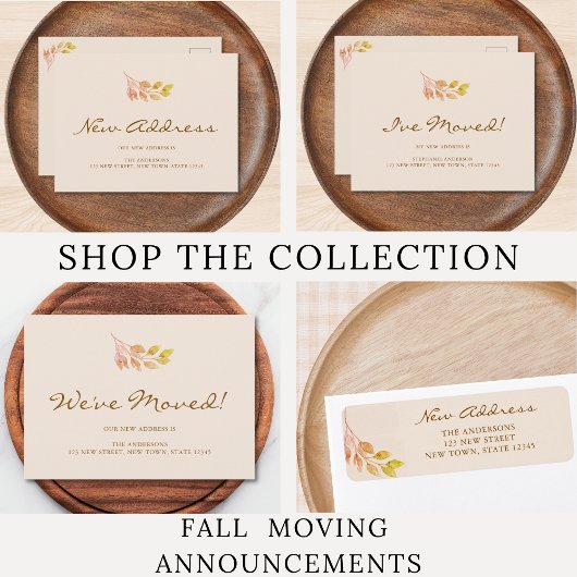 Fall Foliage Return Address Etiket