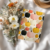 Fall Foliage Vibrant Pumpkins Thanksgiving Dinner  Kaart