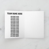 Fall Football Cards Thank You Coach From The Team Kaart (Binnen)