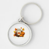 Fall Football Tis The Season Pumpkin Autumn Coffee Sleutelhanger (Voorkant)