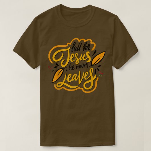 Fall For Jesus, Autumn Gift T-shirt (Design voorkant)