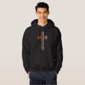 Fall For Jesus He Never Leaves Crossbar Fall leave Hoodie (Voorkant volledig)