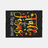 Fall For Jesus He Never Leaves Leaves Autumn Chris Fleece Deken (Voorkant (Horizontaal))