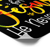 Fall For Jesus He Never Leaves Leaves Autumn Chris Poster (Hoek)