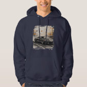 Fall Forest Drift Run | Cinematic Car Card Hoodie (Voorkant)