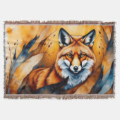 Fall Fox Painting Deken (Voorkant)