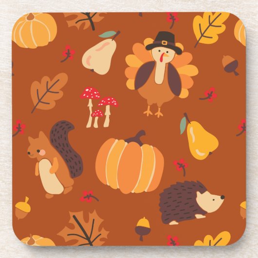 Fall Friends Bier Onderzetter (Voorkant)