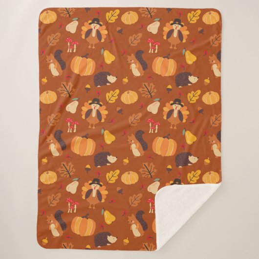 Fall Friends Sherpa Deken (Voorkant)