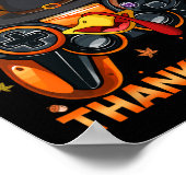 Fall Gamecontroller Turkije Grappige Jongen Kinder Poster (Hoek)