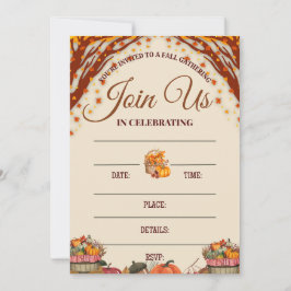 Fall Gathering Celebration Design Kaart
