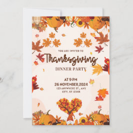 Fall Gnome with Pumpkins Heart Tree Art Kaart