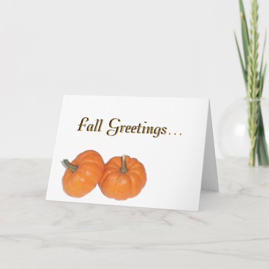 Fall Greetings... Feestdagen Kaart (Voorkant)