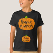 Fall Halloween Thanksgiving Mama And Baby Pumpkin  T-shirt (Voorkant)