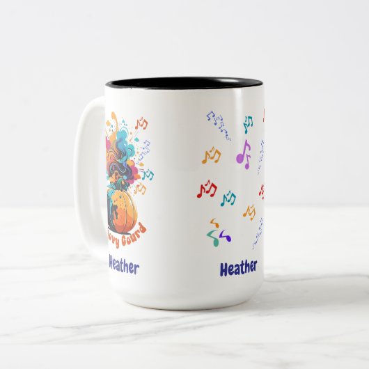 Fall/Halloween two tone coffee mug Tweekleurige Koffiemok (Voorkant links)