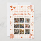 Fall Hand Drawn How Old Were The Parents Game Kaart (Voorkant)