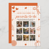 Fall Hand Drawn How Old Were The Parents Game Kaart (Voorkant / Achterkant)