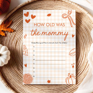 Fall Hand Getekende Hoe Oud Was De Mamma Spel  Kaart