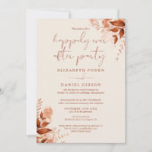 Fall Happily Ever After Feest Huwelijksgeloften Kaart (Voorkant)